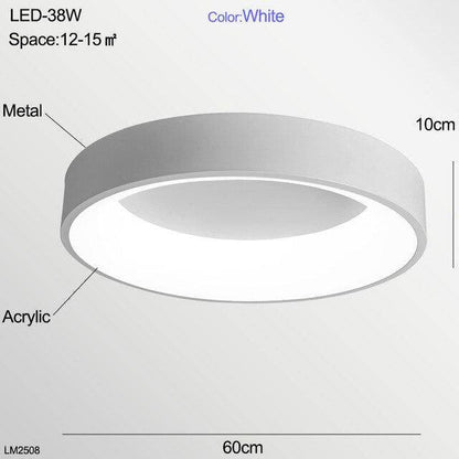 LED Ceiling Light Bedroom Modern Panel Lamp Lighting Fixture Living Room Ceiling Lamp Kitchen Surface Mount Flush Remote Control