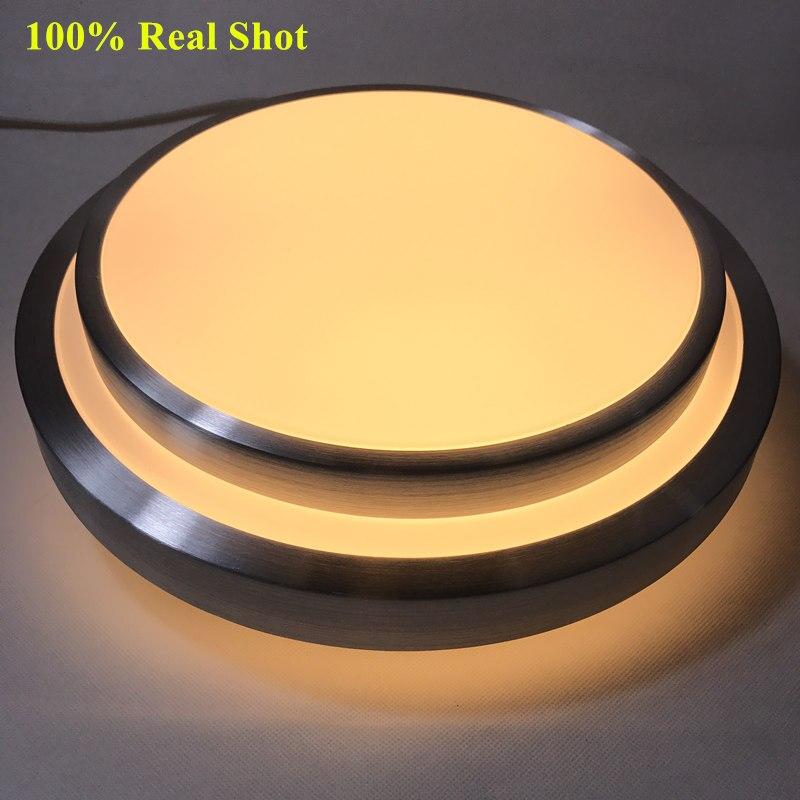Modern 2.4G Remote Control LED Ceiling Light Aluminum Acryl High brightness Warm White+Cold White Dimming Surface Mounted Lamp