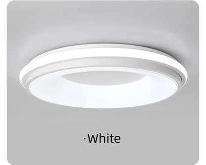 Macaron LED Ceiling Light Modern Simple Circular Remote Dimming Light Interior Decor Light