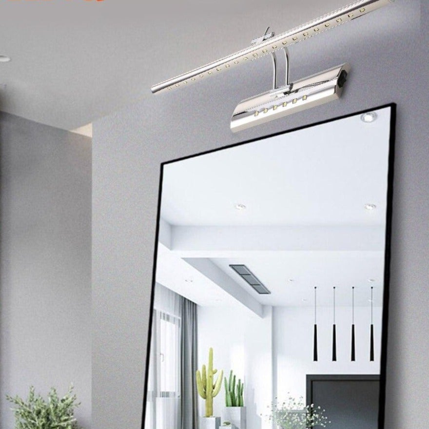 Modern Bathroom Mirror Light 7W 40cm 9W 55cm Waterproof Stainless Steel Led Wall Lamp With Switch Sconce Wall Light