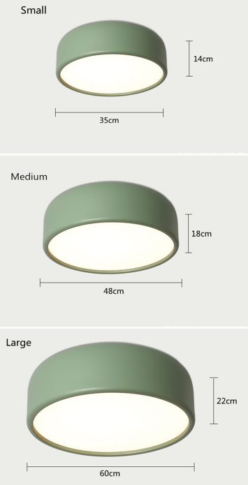LED E27 Round Modern Ceiling Lamp Fixture Nordic Home Office Living Room Bedroom Aluminium Ceiling Lighting