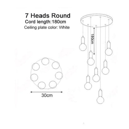 Modern Crystal Glass Ball LED G9 Pendant Lights Creative Decor Hall Ball Droplight