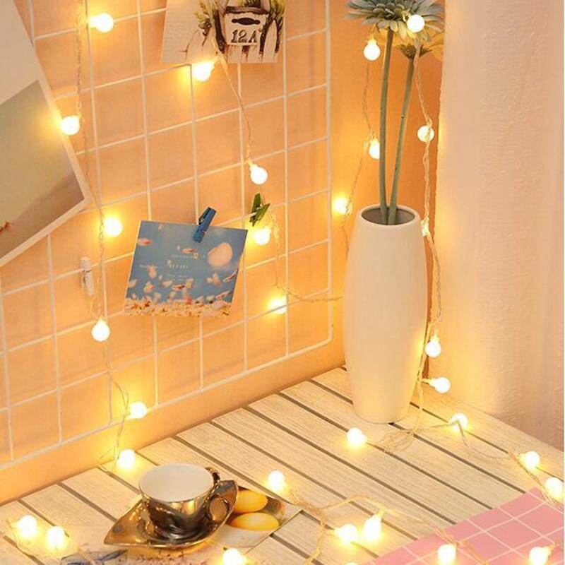 2M 5M 10M Cherry Balls LED  Fairy String Lights Battery USB Operated Wedding Christmas Outdoor Room Garland Decoration