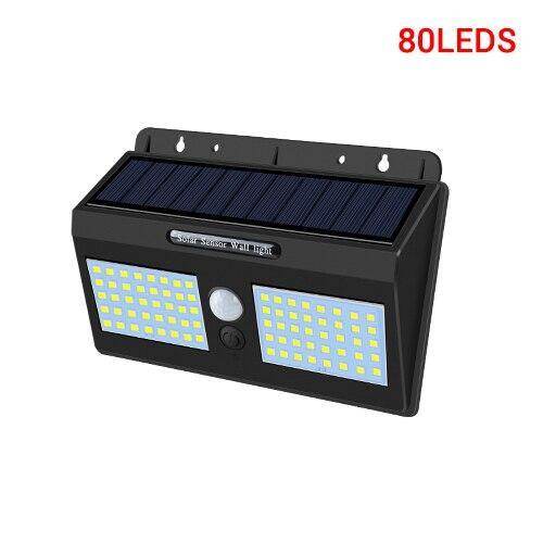 Vacamm 100 LED Solar Light Outdoor Solar Lamp PIR Motion Sensor Solar Powered Sunlight Wall Street Light for Garden Decoration