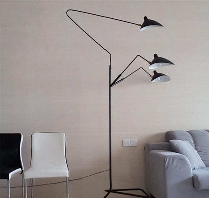 Nordic DaWn Spider Serge Mouille Floor Lamp Modeling Bedroom Industrial standing Lamp Simple Living Room Led Floor Light Fixture