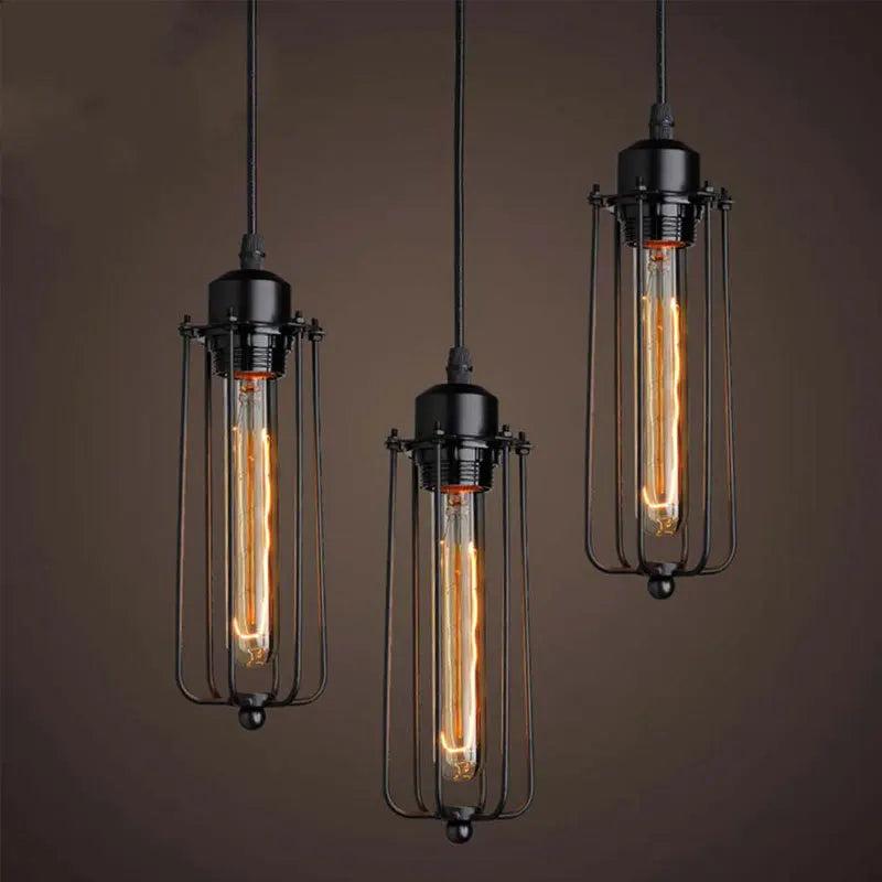 Industrial Style Creative Restaurant Small Chandelier American Retro Iron Bar Table Cafe Internet Cafe Industrial Style Lamp
