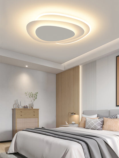 New Arrival Minimalist Oval Smart Ceiling Light | Artistic Lighting for Living Room & Master Bedroom