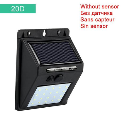 Solar Light 20 30 48 60 96 LED Waterproof PIR Motion Sensor Security Solar Lamp Outdoor Emergency Wall Light