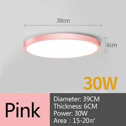 Led Ceiling Lamp Round LED Light 15W 20W 30W 50W Kitchen Luminaria Room Lights Modern Fixture Surface Mounted Home Lighting