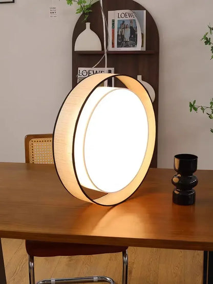 LED Bedroom Ceiling Light Study Living Room LED Lamps Itchen Dining Table Lighting Circular Shape Fabric Lampshade