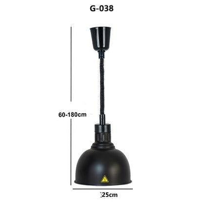 Restaurant Food Insulation Lamp Heating Lamp Commercial Chandelier Single-head Food Insulation Heating Lamp Barbecue Lamp