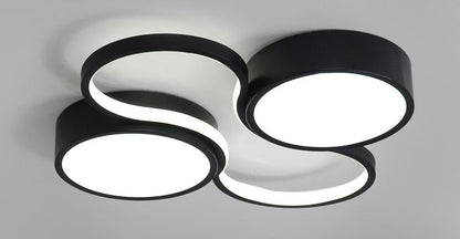 Ceiling Lamp White Or Black Frame For Home Lighting Living Room 34w 48w Lampara Techo Modern Luminaire Plafonnier