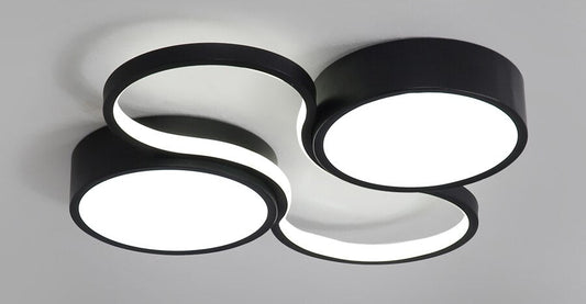 Ceiling Lamp White Or Black Frame For Home Lighting Living Room 34w 48w Lampara Techo Modern Luminaire Plafonnier
