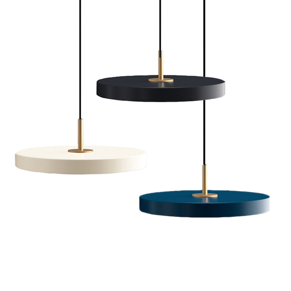 Northern Europe Minimalist Metal Pendant Light Hanging Lamp Creative Modern Simple Round Saucer