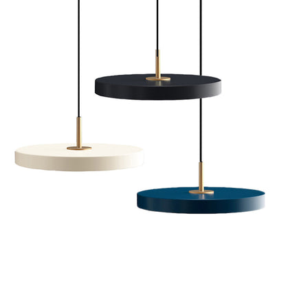 Northern Europe Minimalist Metal Pendant Light Hanging Lamp Creative Modern Simple Round Saucer