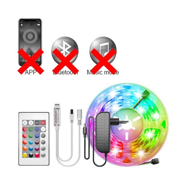 5m10m RGB Led Strip Light SMD5050 2835 Bluetooth Led Lights Tape Flexible Non waterproof 12V LED Strip Ribbon for Home Christmas