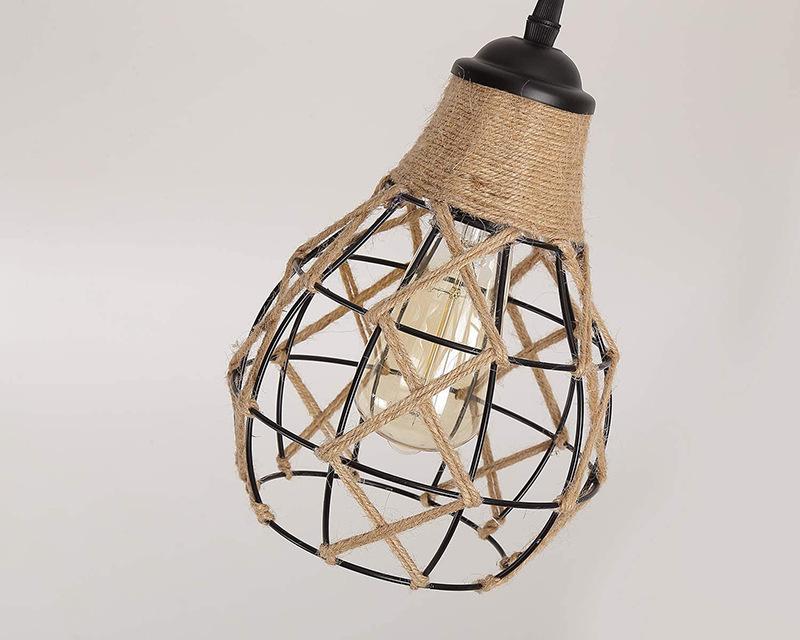 Vintage Hemp Rope Woven Chandelier