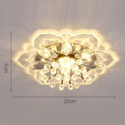 Spotlight led ceiling lamp embedded crystal downlight corridor lamp modern minimalist creative porch lamps