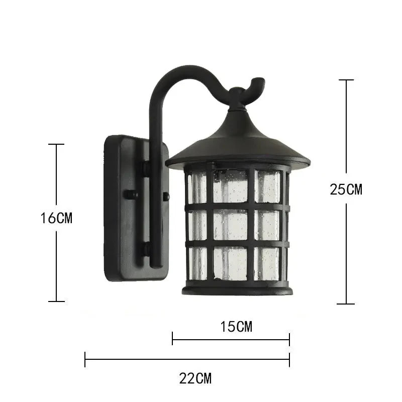 Outdoor Waterproof Wall Lamp Modern Villa Corridor Garden Lamp Exterior Wall Garden Walkway Simple Balcony Gate Terrace Lamp
