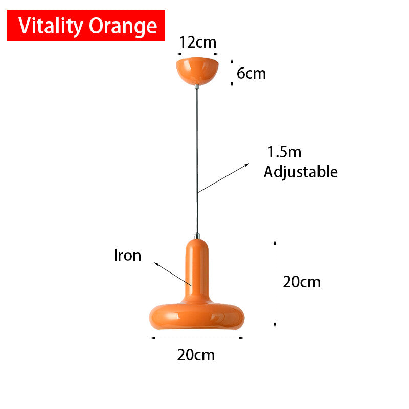 Macaron Small Pendant Lamp Modern Cream Style Bedroom Bedside Lamp Fashionable and Simple Lamp