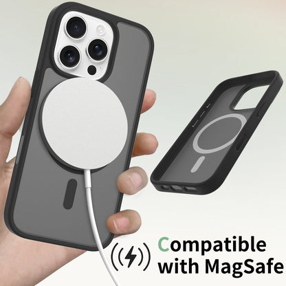Magnetic Active Touch Camera Button MagSafe Phone Case for iPhone 17 17pro max 16 Pro Translucent Matte Wireless Charge PC Cover