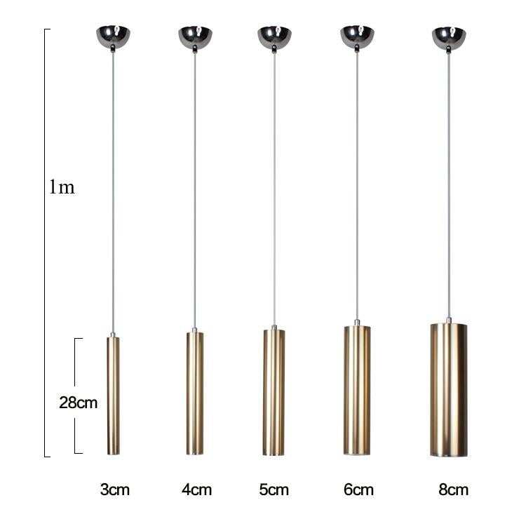 Pendant Lamp Down Lights Kitchen Island Dining Living Room Shop Decoration Cylinder Pipe Pendant Bar Counter Spot Light