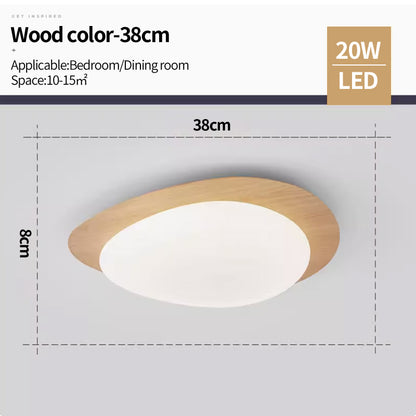 Bedroom Light Nordic Original Wood Grain Color Ceiling Light Modern Creative LED Lighting