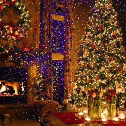 1pcs x-33p-b rgb led laser projector moving pattern lamps stage light outdoor snowflakes stage light christmas party garden