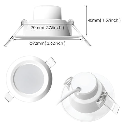 Dimmable LED Spot light 7W round downlight RGB Recessed Ceiling Lamp RGBW Color Changing LED Lighting for Room Bedroom