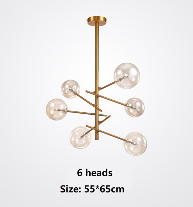 Europe Modern Creative Glass Pendant Light magic beans Glass Bubbles Study Livingroom Restaurant Cafe Decoration Lamp