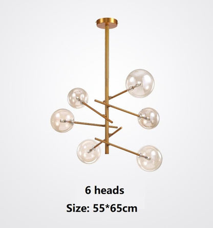 Europe Modern Creative Glass Pendant Light magic beans Glass Bubbles Study Livingroom Restaurant Cafe Decoration Lamp