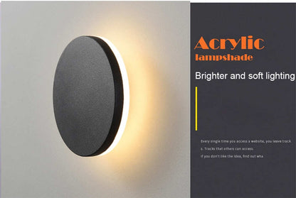 Modern IP65 Waterproof Outdoor LED Wall Lamp Aluminum Round Squar Wall Light Garden Porch Sconce Light 96V 220V Sconce Luminaire