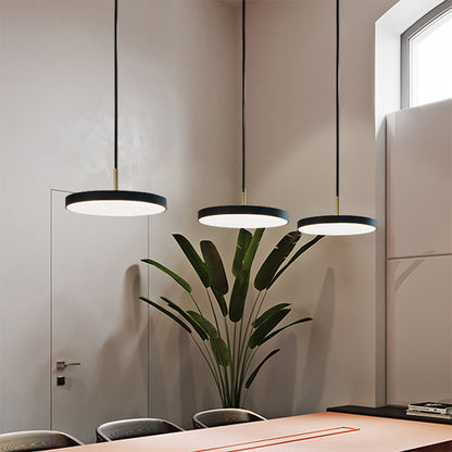 Nordic LED Pendant Light Macaron Disc LED Pendant Lamp Warm Light Warm Light Decoration Fixtures Acrylic