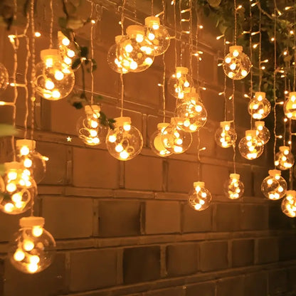 Wishing Ball Curtain String Light Battery Box Garden Lamp Starry Sky LED Camping Lights New Year Christmas Room Decoration