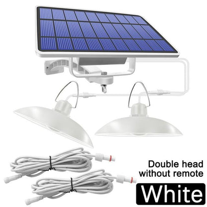 Double Head Solar Pendant Light Outdoor Indoor Solar Lamp With Line Warm White/White Lighting For Camping Home Garden Yard