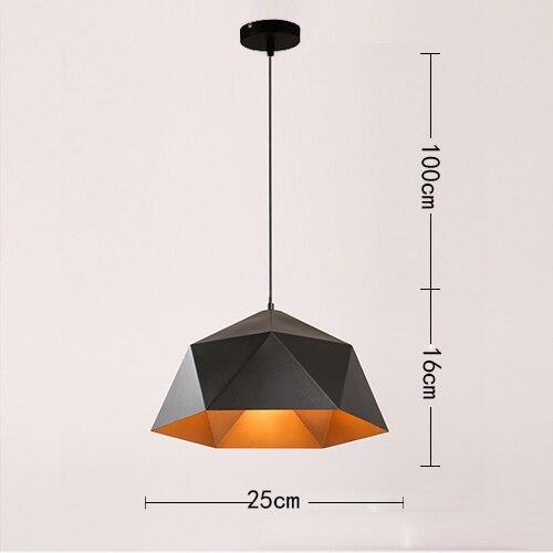Modern minimalist design pendant lamp Nordic creative colorful led lamp home lighting bar restaurant iron solid wood lamp living