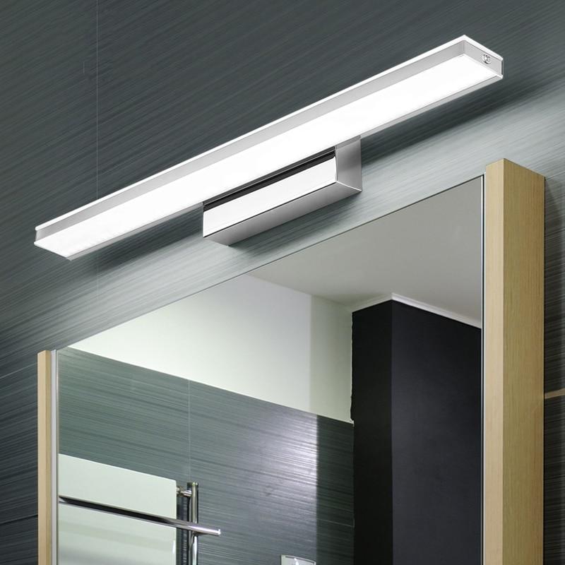 LED Mirror Light 42-52cm PIR Motion Sensor Waterproof Modern Cosmetic Acrylic Wall Lamp For Bathroom Light sconce lamp ZJQ0005
