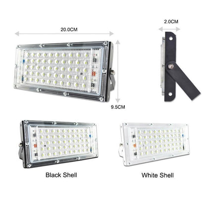 10pcs LED Flood Light 50W led Floodlight led cob spotlight 2835 SMD LED street Lamp waterproof IP65 outdoor Lighting