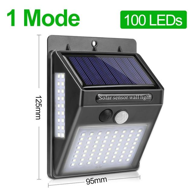 Garden Solar Lamp PIR Motion Sensor LED Solar Light Solar Powered By Sunlight Waterproof for Outdoor Wall Street Decoration