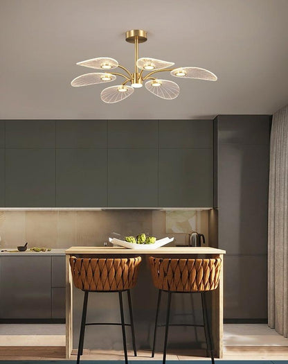 Light Luxury Living Room All Copper Chandelier Post-modern Creative Study Lamp