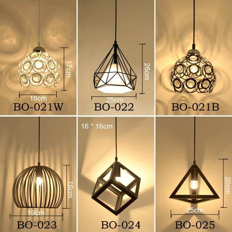 Modern Pendant Lights Minimalist Restaurant Lamps North American Industrial Pendant Lamp Dining Room Decoration Lighting E27