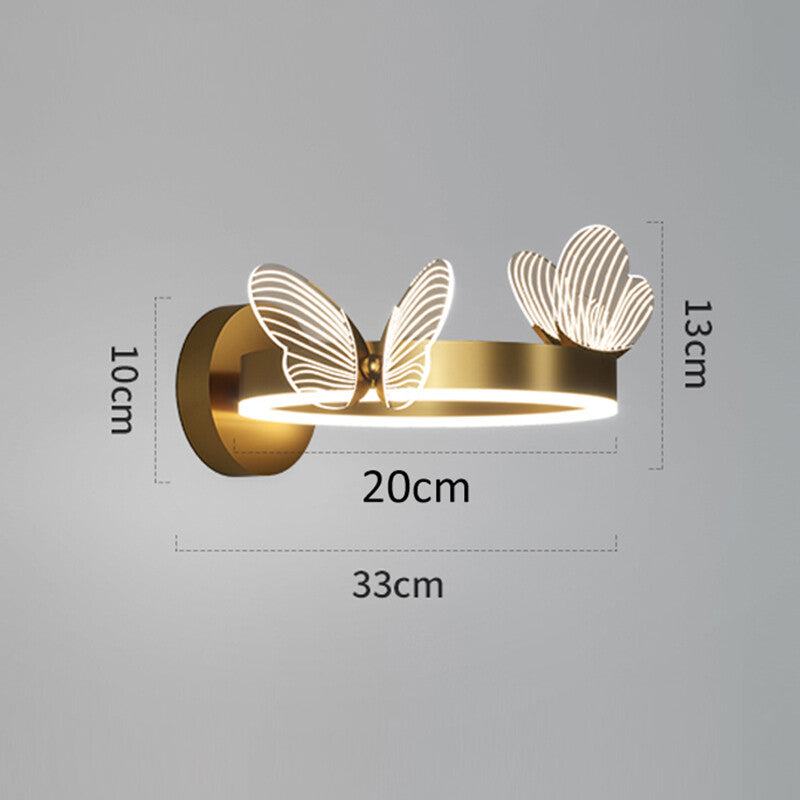 Butterfly LED Wall Lamp Indoor Lighting For Home Living Room Decoration Bedroom LED Night Lights
