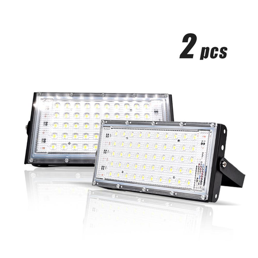 2pcs LED Flood Light 50W Outdoor Wall Reflector Lamp Street Garden Floodlight Waterproof IP65 Spotlight Lighting AC