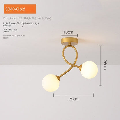 Modern Glass Ceiling Light Minimalist Ceiling lamp Indoor Lighting Hallway Aisle Balcony Entryway
