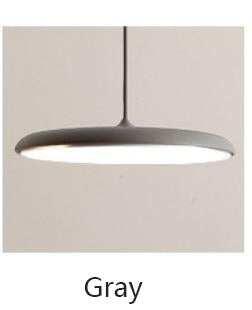 Modern Art Design LED Pendant Light UFO Round Plate Suspension Lamp For Dining Room Living Room Bedroom Table Study Hanging Lamp