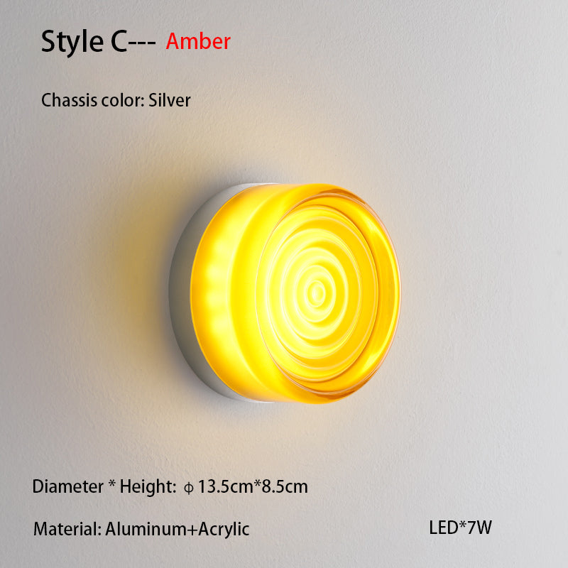 Nordic Simple Acrylic Wall Light Bedroom Bed Wall Light Atmosphere Light Corridor Balcony ceiling Light Waterproof Wall Light