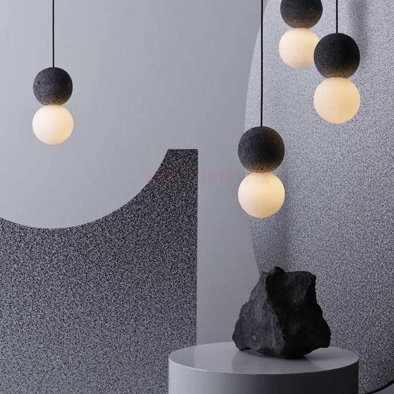 Nordic Cement Hanging Lamp Modern Simplicity Pendant Lamp LED G9 For Cafe Living Room Bedroom Bedside Bar Pendant Lights
