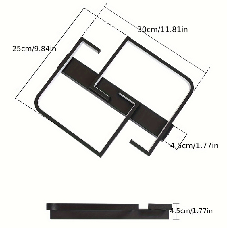 Nordic Remote control led Ceiling Lights Modern Bedroom Ceiling Light 220v Living Room Black dimmable led Ceiling Lamps Lighting