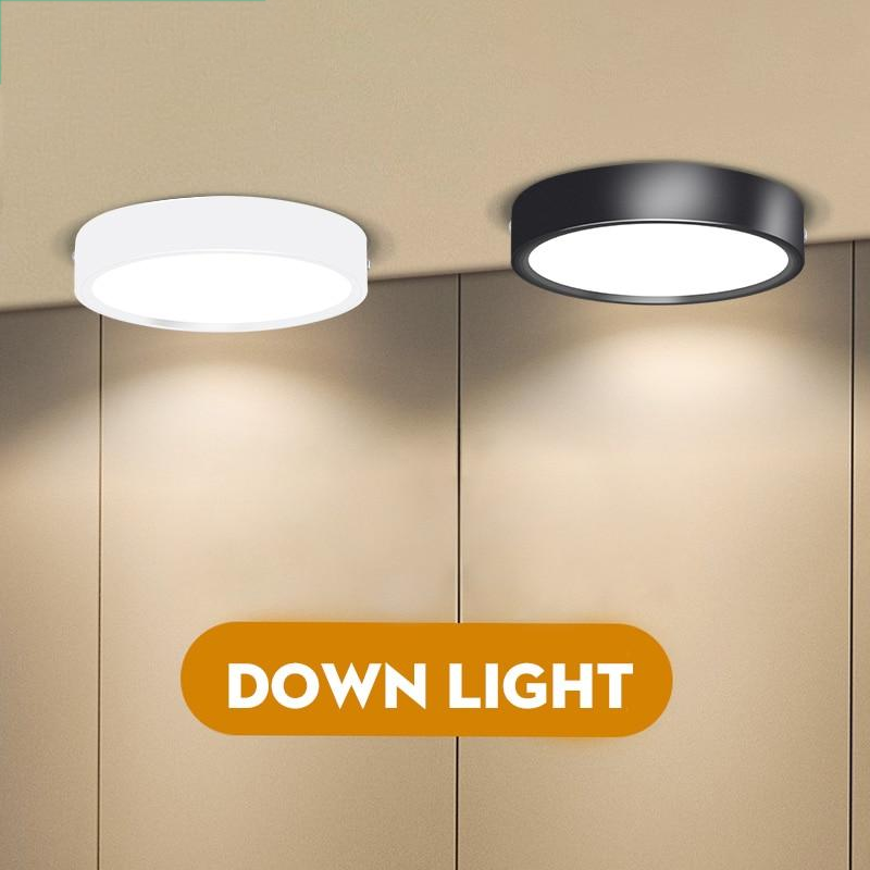 LED Downlight Mini Surface Mounted 5W 10W 15W Panel Spot Light Ultra Thin Ceiling Lamps  Indoor Lighting For Kitchen