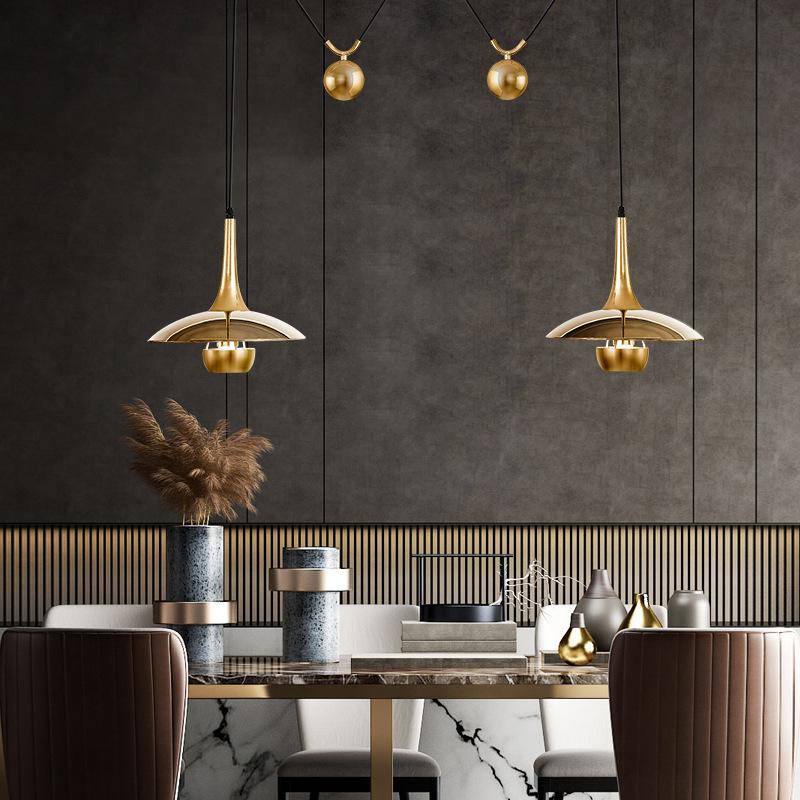 Creative Post-modern Personality Adjustable Shift UFO Restaurant Study Design Chandelier